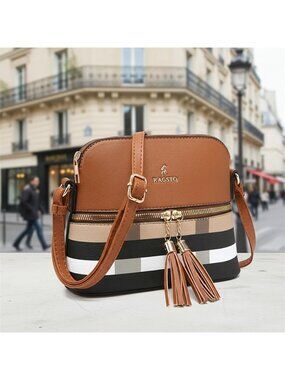 NWT Women's Retro Crossbody Bag with Adjustable Strap